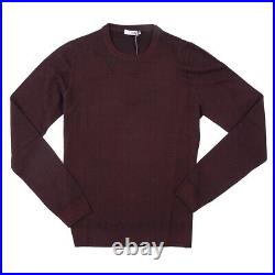 Boglioli Slim-Fit Burgundy Garment-Dyed Extrafine Merino Wool Sweater M NWT