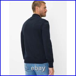 Brax Men's Knit Sweater Troyer Style Steffen Blue 212067 70130300 23 Navy