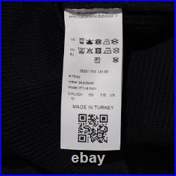 Brax NWT Rick Crew Neck Pullover Sweater Size Medium in Navy Blue Wool Blend