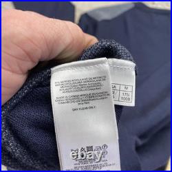 Brooks Brothers Sweater Mens Medium Blue Gray Colorblock Crewneck Knit Pullover