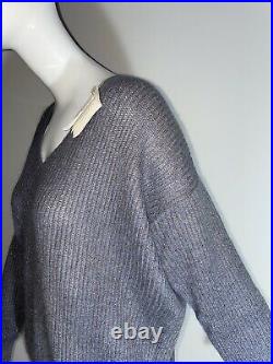 Brunello Cucinelli Beige Monili Chain Jumper Sweater Size M RRP £1250 New WithTag