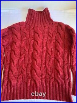 Brunello Cucinelli Cashmere Super Chunky Sweater Pullover Top Knit M High-neck