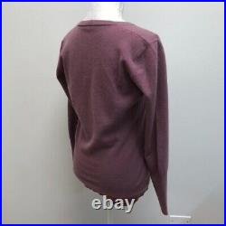 Brunello Cucinelli Cashmere Sweater Jumper Womens Medium Purple V Neck Knit