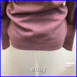 Brunello Cucinelli Cashmere Sweater Jumper Womens Medium Purple V Neck Knit