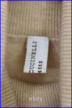 Brunello Cucinelli Cashmere Turtleneck Sweater Funnel Neck Jumper Size M