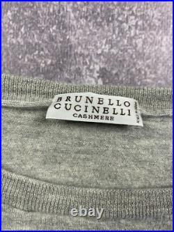 Brunello Cucinelli Cashmere and Silk Monili Cropped Sweater