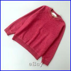 Brunello Cucinelli Women Pink Wool Cashmere Knit Jumper Sweater Top Size S US2 4
