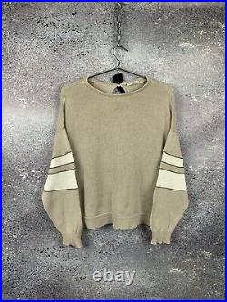 Brunello Cucinelli Women's Beige Knit Sweater Size S-m