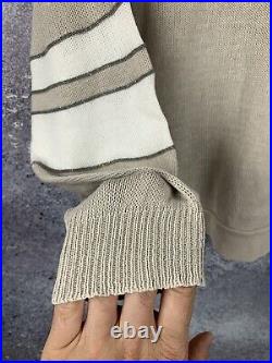 Brunello Cucinelli Women's Beige Knit Sweater Size S-m