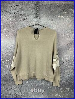 Brunello Cucinelli Women's Beige Knit Sweater Size S-m