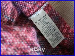 Burberry House Check Crewneck Cashmere Sweater Womens Size Medium