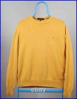 Burberry London 100% Cotton Yellow Jumper Sweater Pullover Size 5 Like M Medium Burberry London 100% Cotton Yellow Jumper Sweater Pullover Size 5 Like M Medium