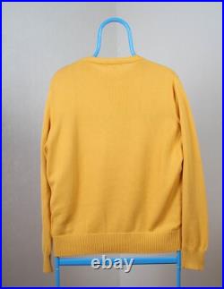 Burberry London 100% Cotton Yellow Jumper Sweater Pullover Size 5 Like M Medium
