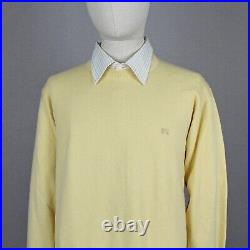 Burberry London Sweater Jumper Yellow Size 6 M