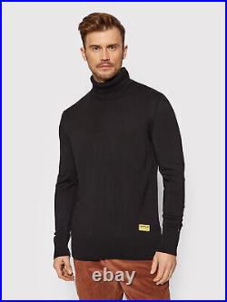 CAT Workwear Golf Sweater Men's Black Casual Lifestyle Turtleneck Top