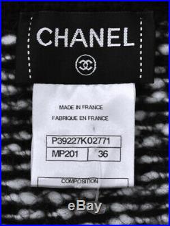 CHANEL 10A $4K JEWELED WOOL JACKET CARDIGAN WithATTACHED VEST, 36, NEW