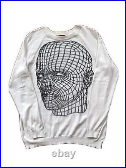 CHRISTOPHER KANE SS14 digital FACE sweater JUMPER cotton M medium UNISEX £695