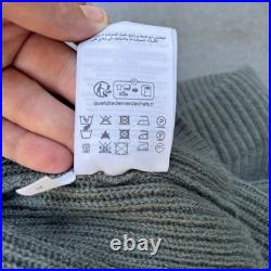 CLOSED Alpaca Blend Jumper Sweater Green Womens Medium Stand Up Mock Neck Collar