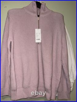 CLOSED Brand Pink Zipper Jumper Sweater Medium