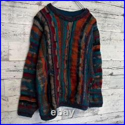 COOGI 3D Multicolor Knit Sweater