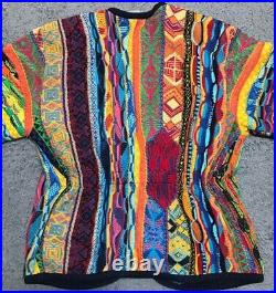 COOGI Cotton Knitted Cardigan Sweater Size M Made In Australia Vintage No 489