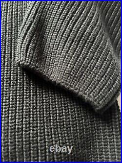 CP Company Ribbed Sea Island Sweater Cotton Medium Black