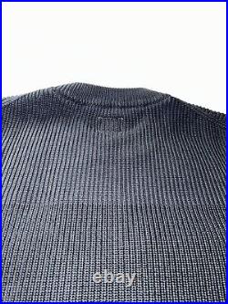 CP Company Ribbed Sea Island Sweater Cotton Medium Black