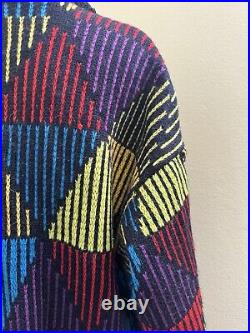 CUGGI Coogi Style Vintage Medium Pure Wool Cardigan Button Sweater Jumper Rare