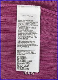 Calvin Klein Mens Knit Sweater S Light Purple Stand Collar Cotton Stretch