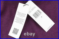Calvin Klein Merino Turtleneck Mens Sweater Knit Pullover M Purple