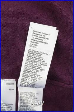 Calvin Klein Merino Turtleneck Mens Sweater Knit Pullover M Purple
