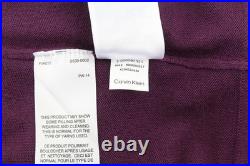 Calvin Klein Merino Turtleneck Mens Sweater Knit Pullover M Purple