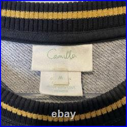 Camilla Hotel Boheme Jumper Size Medium Pull Over Sweater M Cotton Black