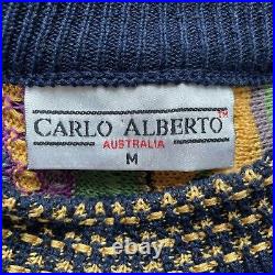 Carlo Alberto Coogi Style Jumper Size M Sweater Multicolour Lizard 90s Australia