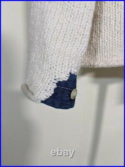 Caron Callahan Intarsia Knit Sweater Medium