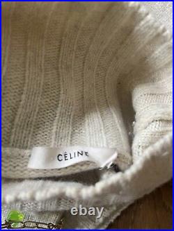 Celine Beige Cashmere /Wool Polo neck sweater