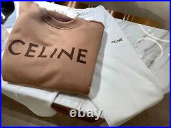 Celine Sweatshirt With Logo Print Cotton Size M