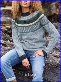 Celtic & Co Ladies Statement Donegal Sweater SIZE MEDIUM 100% Wool BNWT NEW
