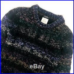 Chanel CASHMERE MOHAIR Wool Chunky Knit Sweater Jumper Pullover Size S FR 38 4 6