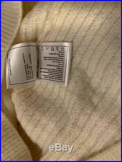 Chanel Embellished White Sweater Size38 Us6