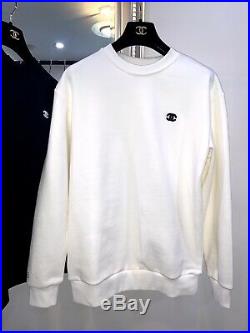 Chanel Sweatshirt sweater long sleeve off white uniform coco medium New Vintage