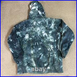 Chinatown Market Jumper Mens Medium Blue Tiedye Peace On Earth Hoodie Sweater