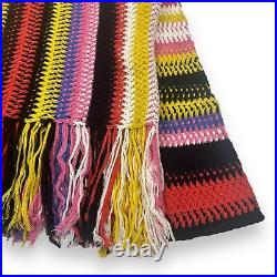 Chloe Cashmere & Wool Hand Knit Macrome Sweater Multicolour Medium