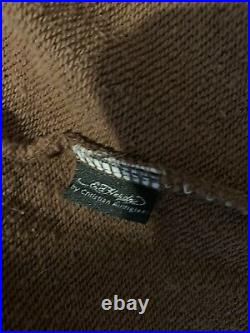 Christian Audigier & Ed Hardy New York Sweater Hoodie Zip up brown Vintage