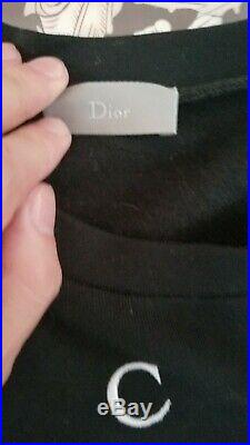 Christian Dior Black Flower And Skull Sweater size Medium pre owned LV Amiri YSL