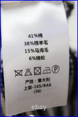 Christian Dior Womens Cotton Blend Striped Print Buttoned Cardigan Beige Size 4 Christian Dior Womens Cotton Blend Striped Print Buttoned Cardigan Beige Size 4