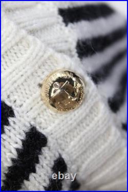 Christian Dior Womens Cotton Blend Striped Print Buttoned Cardigan Beige Size 4 Christian Dior Womens Cotton Blend Striped Print Buttoned Cardigan Beige Size 4