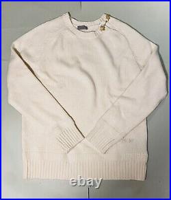 Christian Dior Wool Knitted Jumper/sweater Beige/ Off White, Size Medium