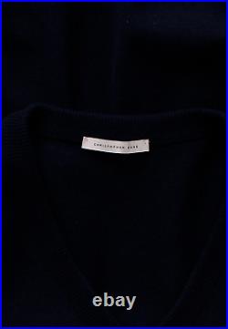 Christopher Kane Crystal Embellished Wool and Cashmere-Blend Sweater /Navy/£1045