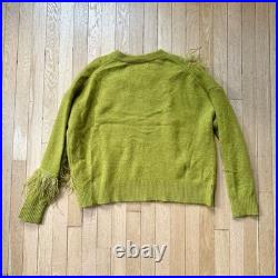 Cinq a Sept Merritt ostrich feather wool sweater